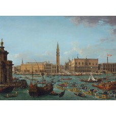 Antonio Joli : "Gondolas in the Bacino di San Marco, Venice" — Fine Art Print   201704794372